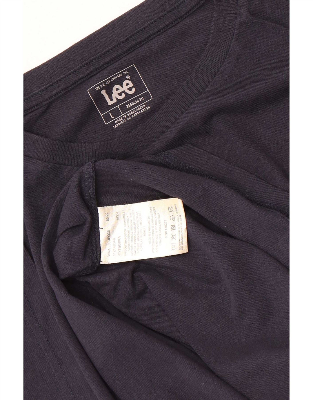 Maglietta Lee da uomo dalla vestibilità regolare, taglia grande, in cotone blu navy