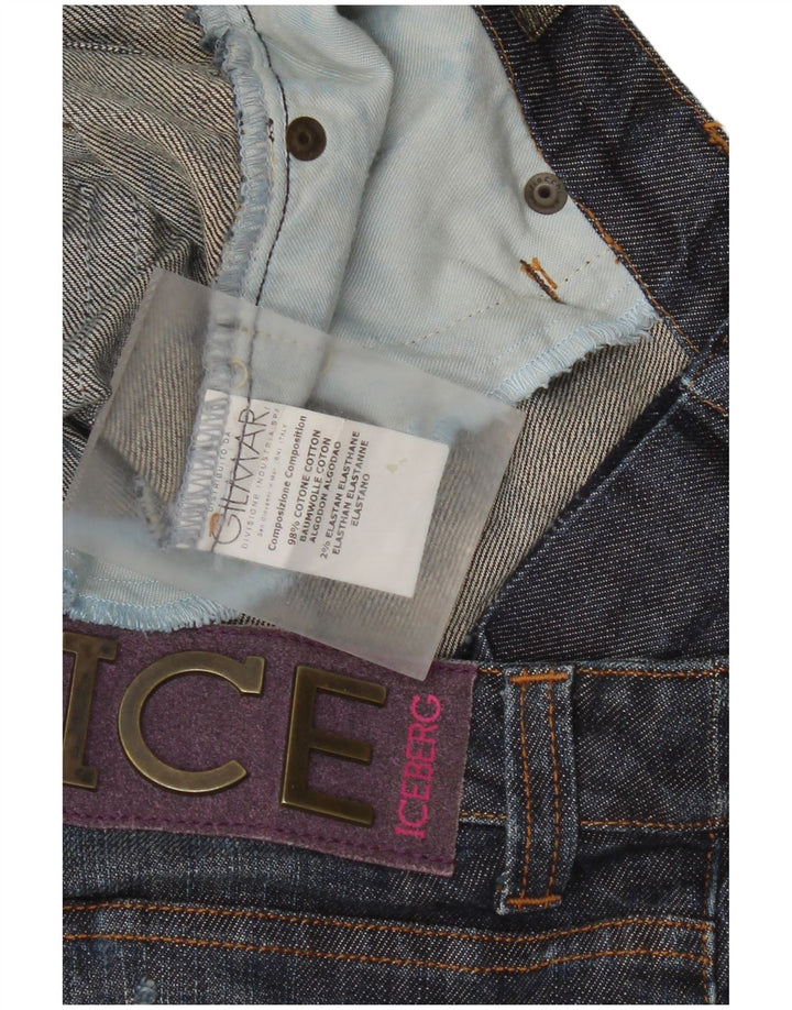 Jeans slim da donna Iceberg W32 L32 cotone blu navy