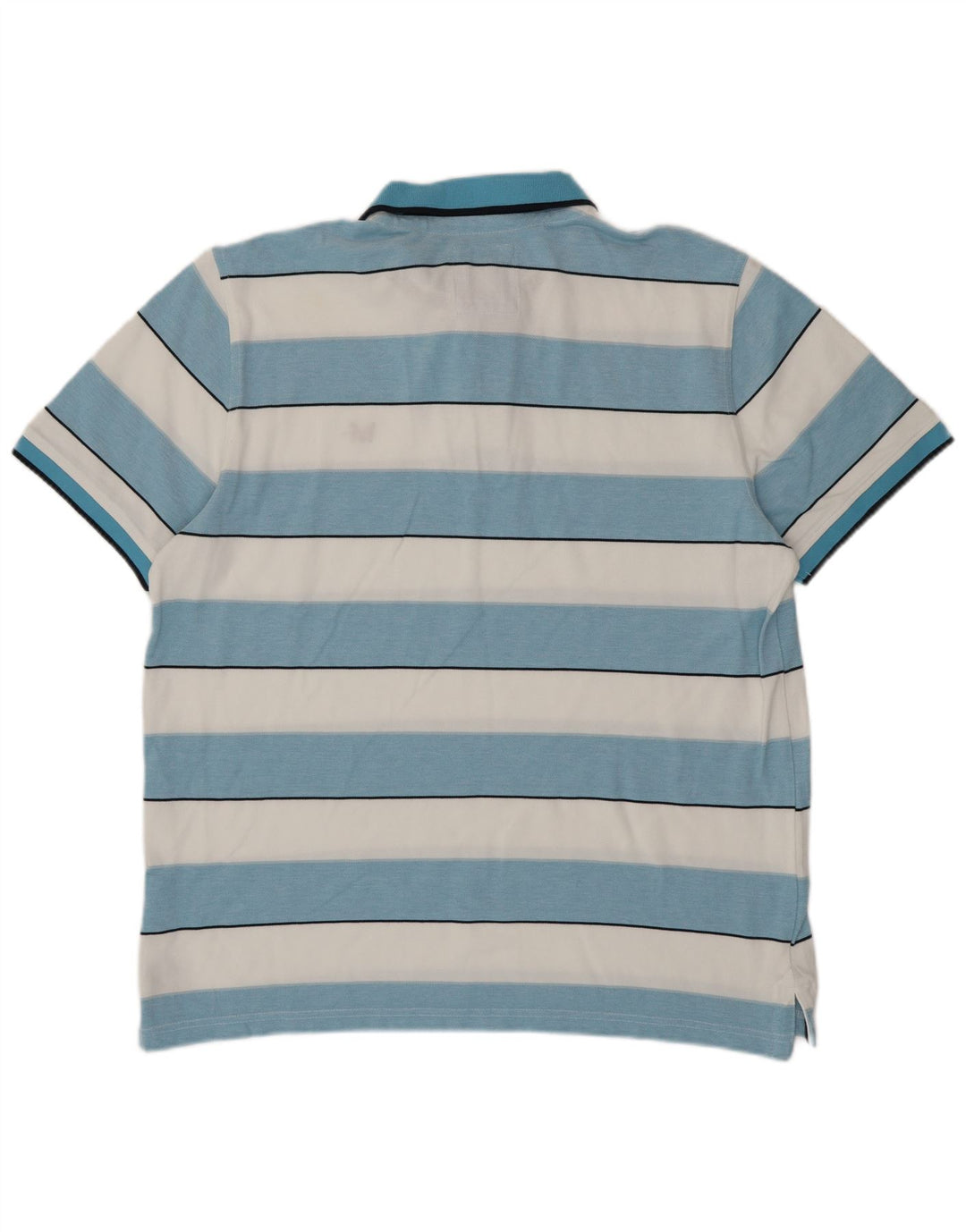 CREW CLOTHING Polo da uomo 2XL in cotone a righe blu