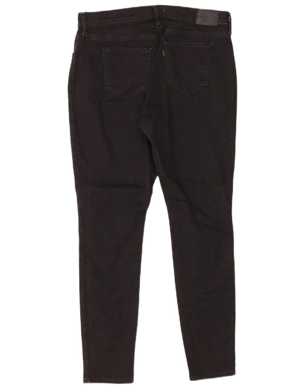 Levi's Uomo 311 Shaping Skinny Jeans US 16 2XL W34 L29 Cotone Nero