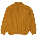 Maglione da uomo con collo abbottonato Boat House IT 52 Large Giallo in lana vergine