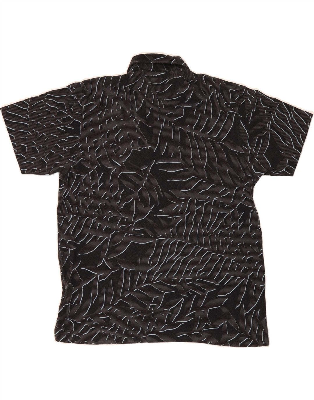 NAUTICA Mens Abstract Pattern Polo Shirt Medium Navy Blue Cotton Vintage Nautica and Second-Hand Nautica from Messina Hembry 