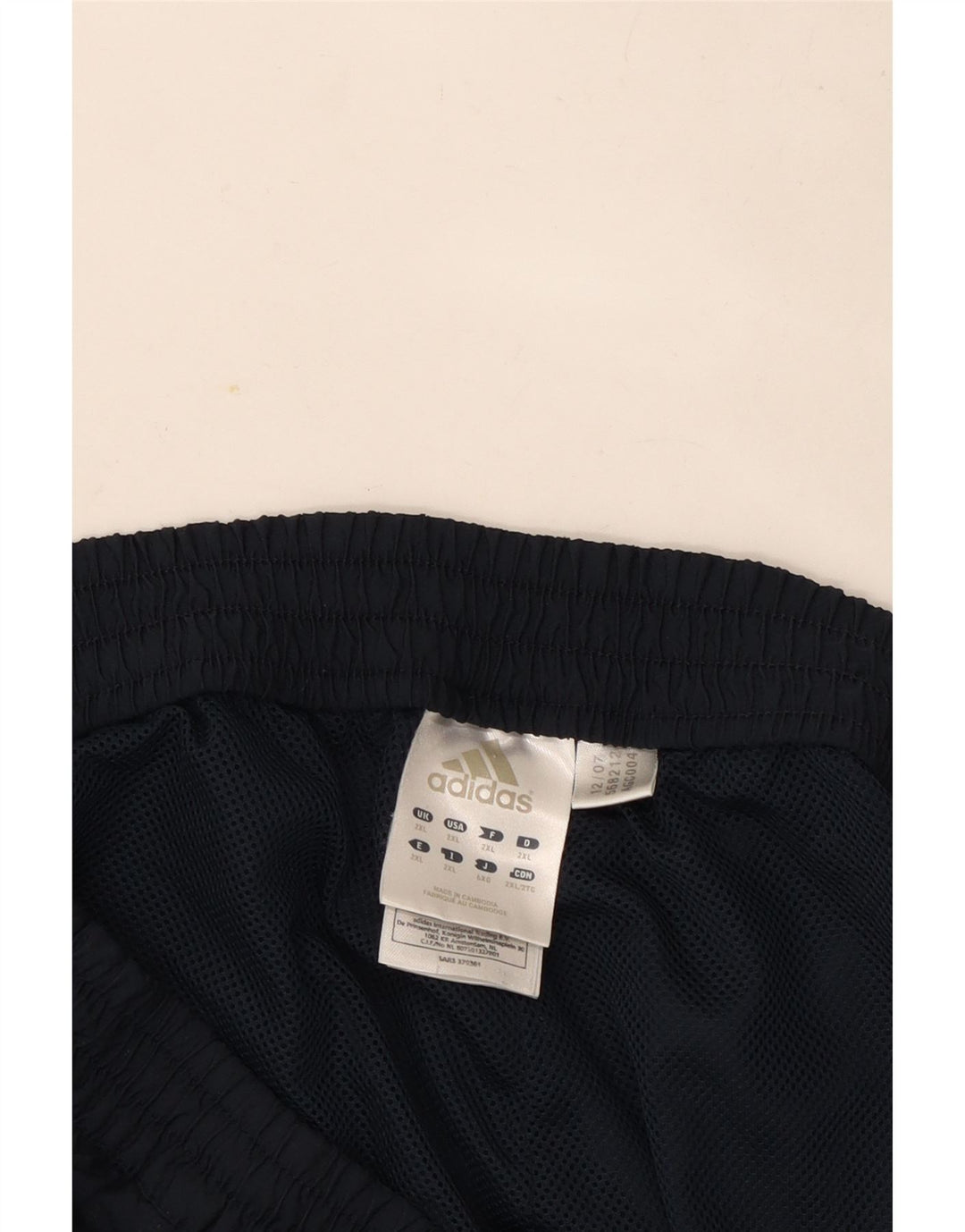 Pantaloni da tuta da uomo Adidas 2XL poliestere blu navy