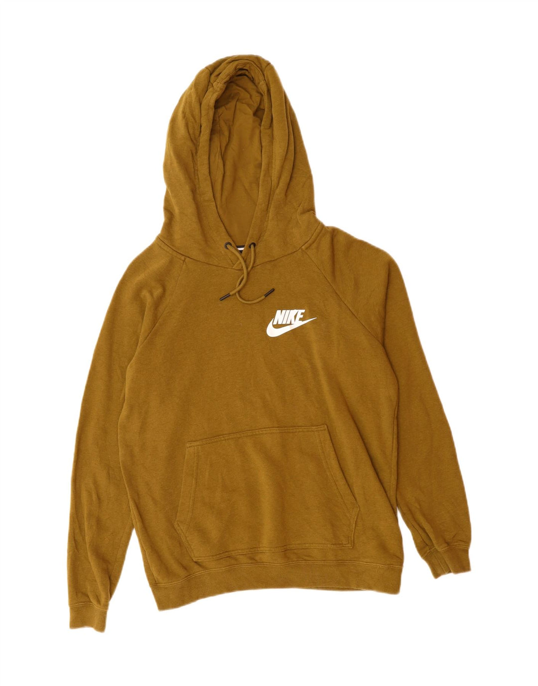 NIKE Mens Hoodie Jumper Small Khaki Cotton Vintage Nike and Second-Hand Nike from Messina Hembry 
