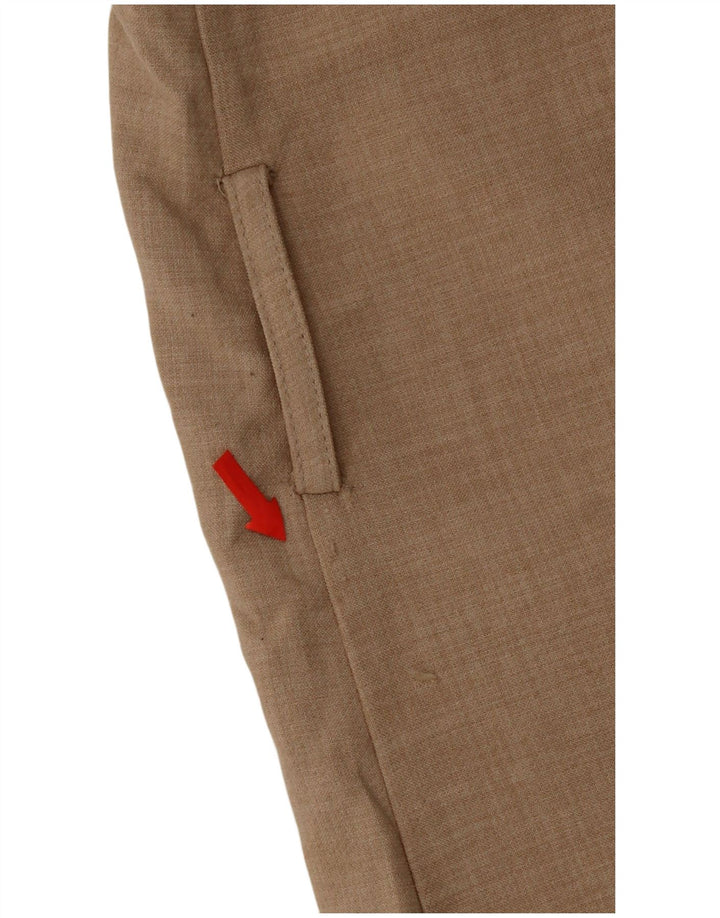 Gilet OPEN da donna Zara UK 16 grande poliestere beige