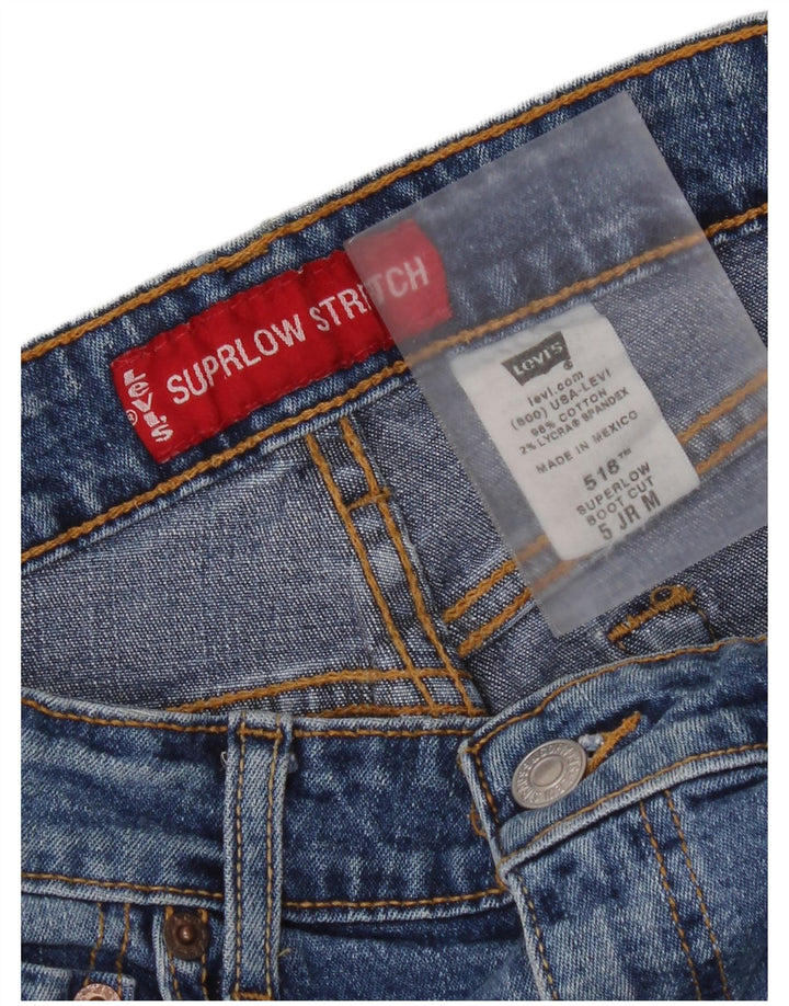 Jeans Levi's da donna super bassi bootcut US 5 medio W30 L31 cotone blu