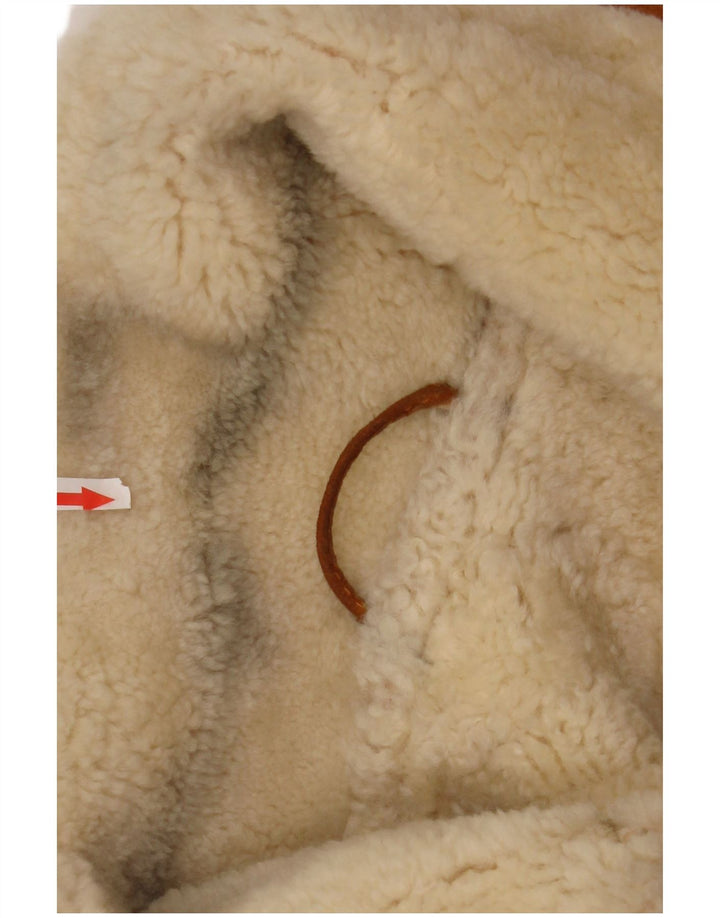 Giubbotto in shearling vintage da uomo IT 48 Marrone medio