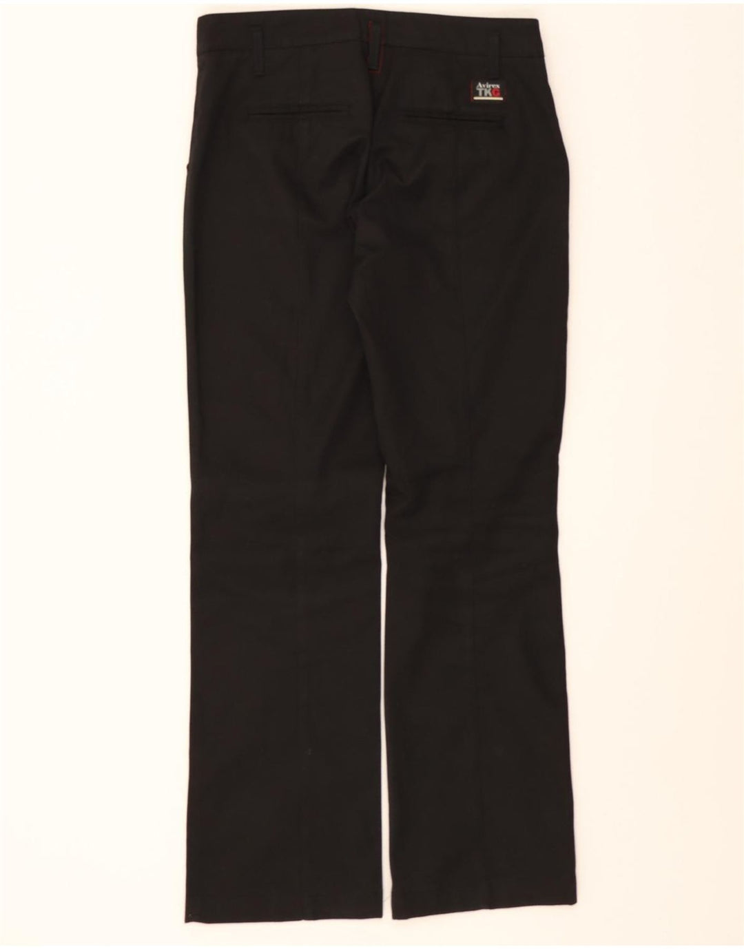 AVIREX Womens Bootcut Windbreaker Trousers IT 40 Small W30 L31 Black Vintage Avirex and Second-Hand Avirex from Messina Hembry 
