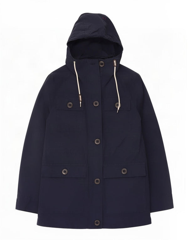 Giacca Parka con cappuccio da donna Marks & Spencer UK 8 Small Cotone blu navy
