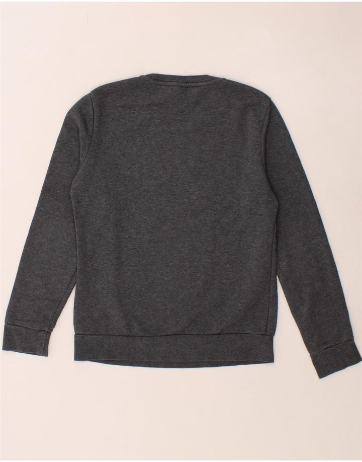 ADIDAS Womens Graphic Sweatshirt Jumper UK 8/10 Small Grey Cotton Vintage Adidas and Second-Hand Adidas from Messina Hembry 