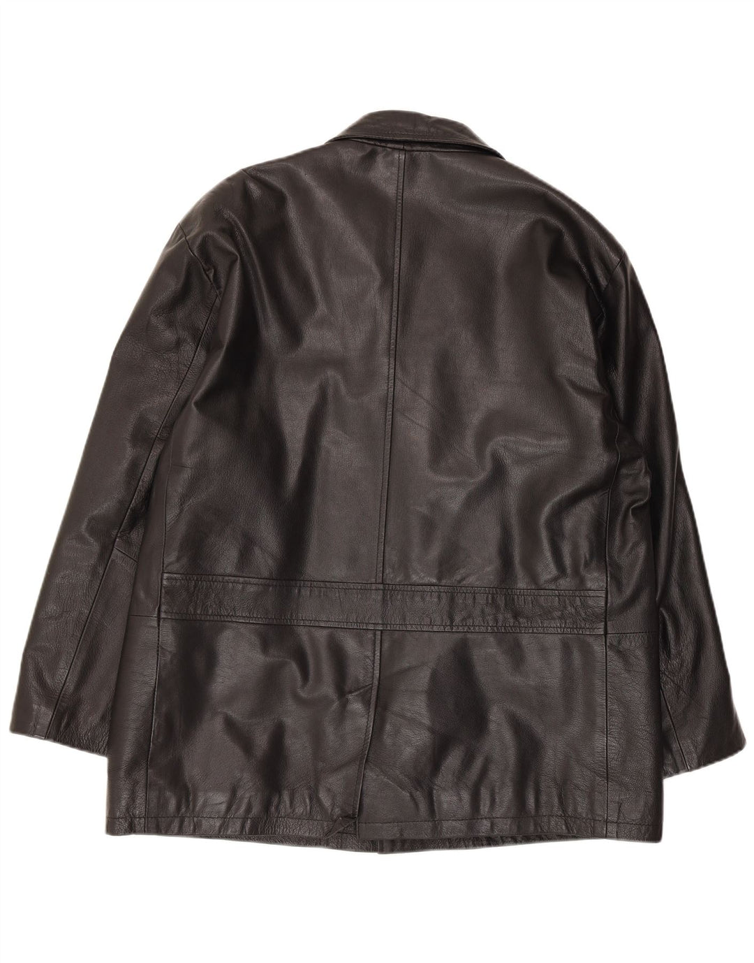 Giacca in pelle vintage da uomo UK 40 grande nera