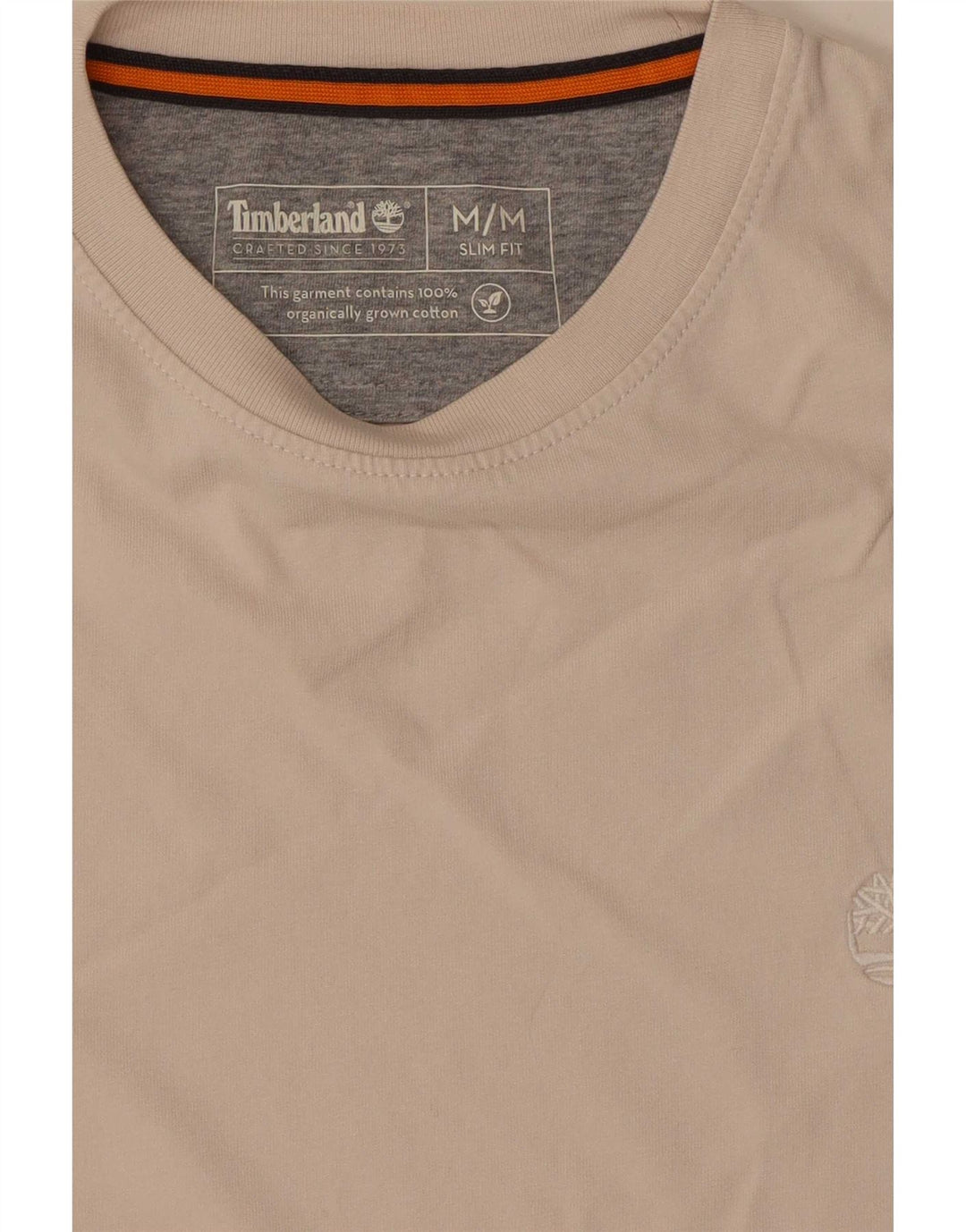 T-shirt da uomo slim fit Timberland media colore bianco sporco