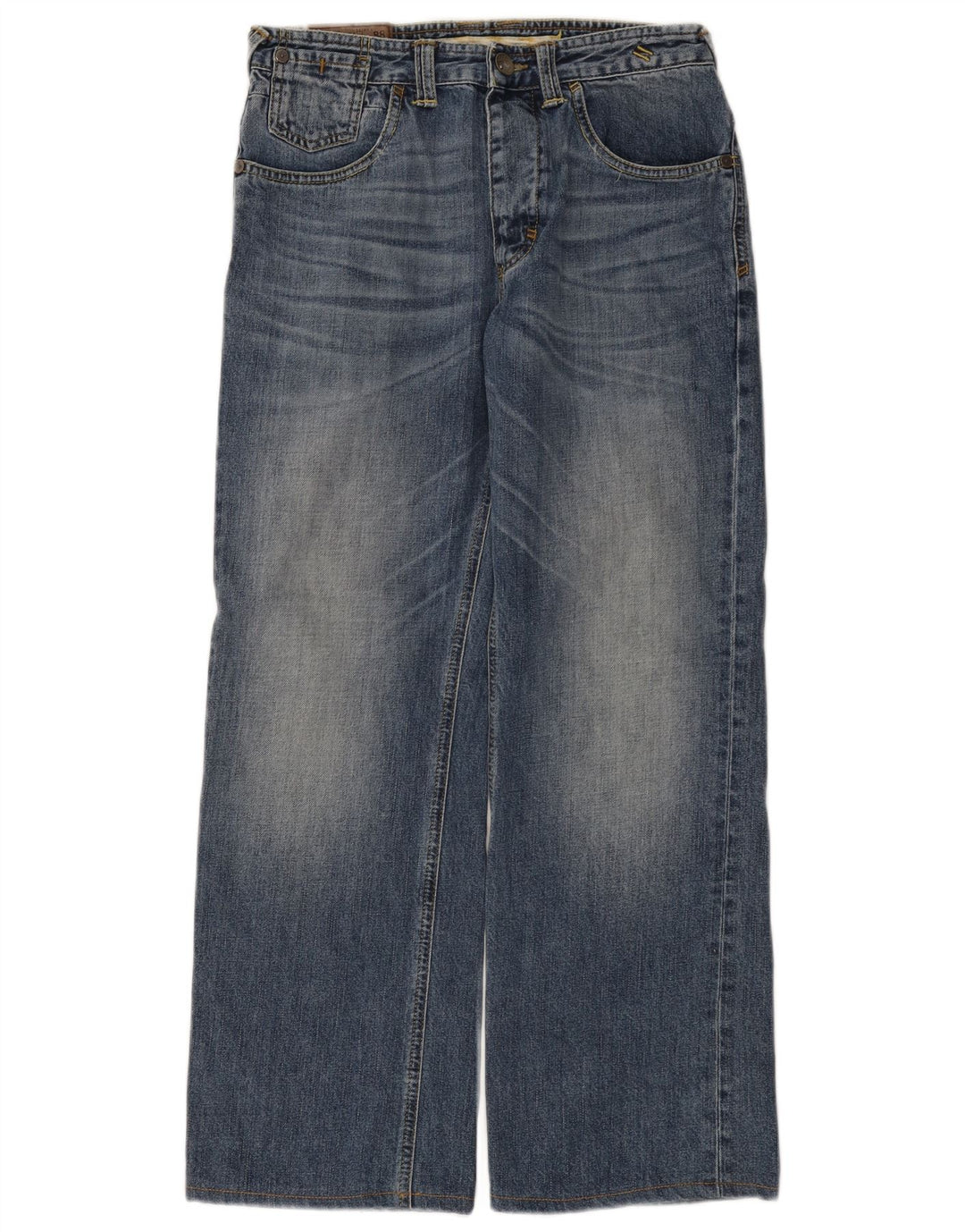 Jeans da uomo a gamba larga Fat Face W30 L29 cotone blu