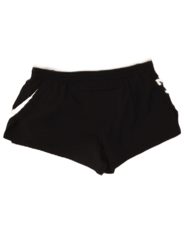 Pantaloncini sportivi Nike Dri Fit Graphic da donna UK 12 Medium Nero Poliestere