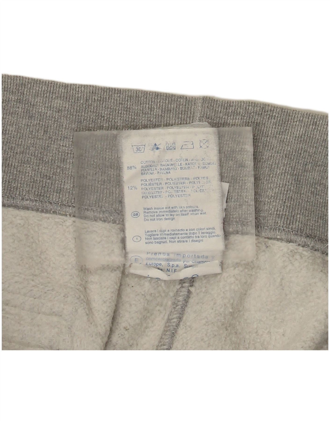 Pantaloni da tuta da uomo Champion Joggers grandi in cotone grigio