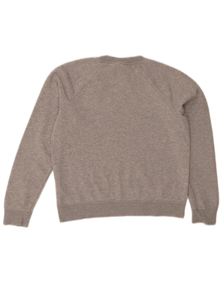 NIKE Womens Oversized Sweatshirt Jumper UK 10 Small Grey Cotton