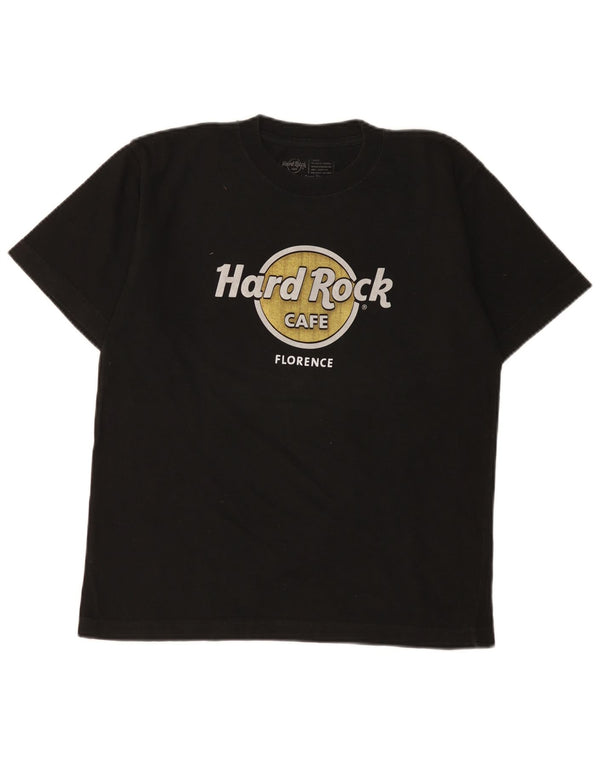 T-shirt grafica per ragazzi Hard Rock Cafe Florence, 13-14 anni, grande, nera