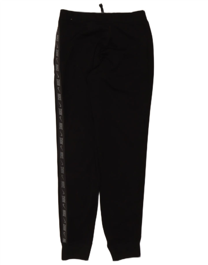 Pantaloni da tuta con grafica Nike da uomo, pantaloni da jogging, piccoli, in poliestere nero
