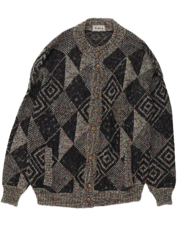 Maglione cardigan da uomo Gala XL grigio geometrico
