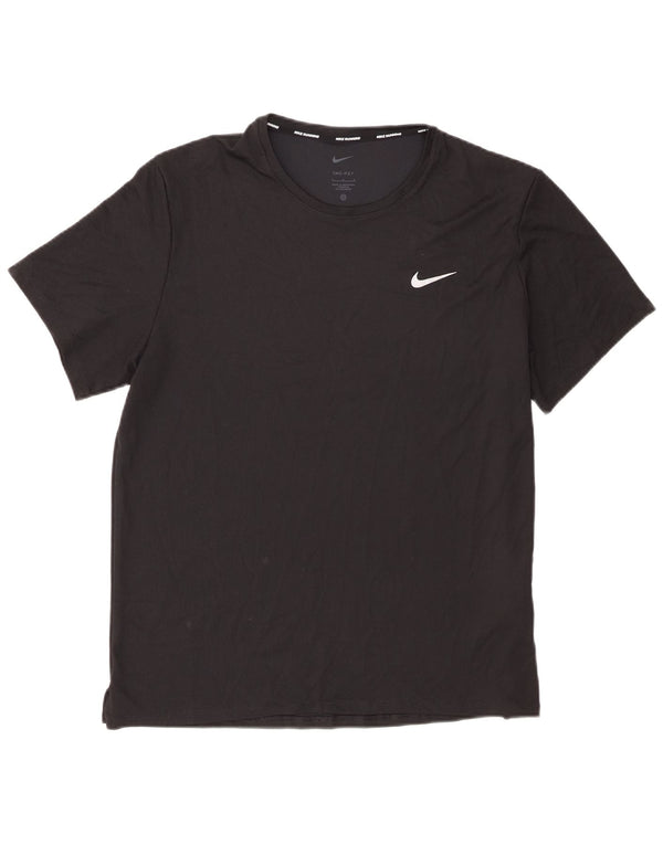 T-shirt Nike Dri Fit da uomo, grande, in poliestere nero