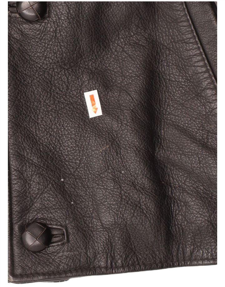 SITELLI Mens Leather Jacket IT 54 2XL Black Leather