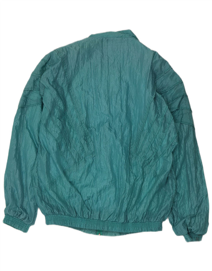 Giacca da ginnastica vintage da uomo 2XL in nylon verde