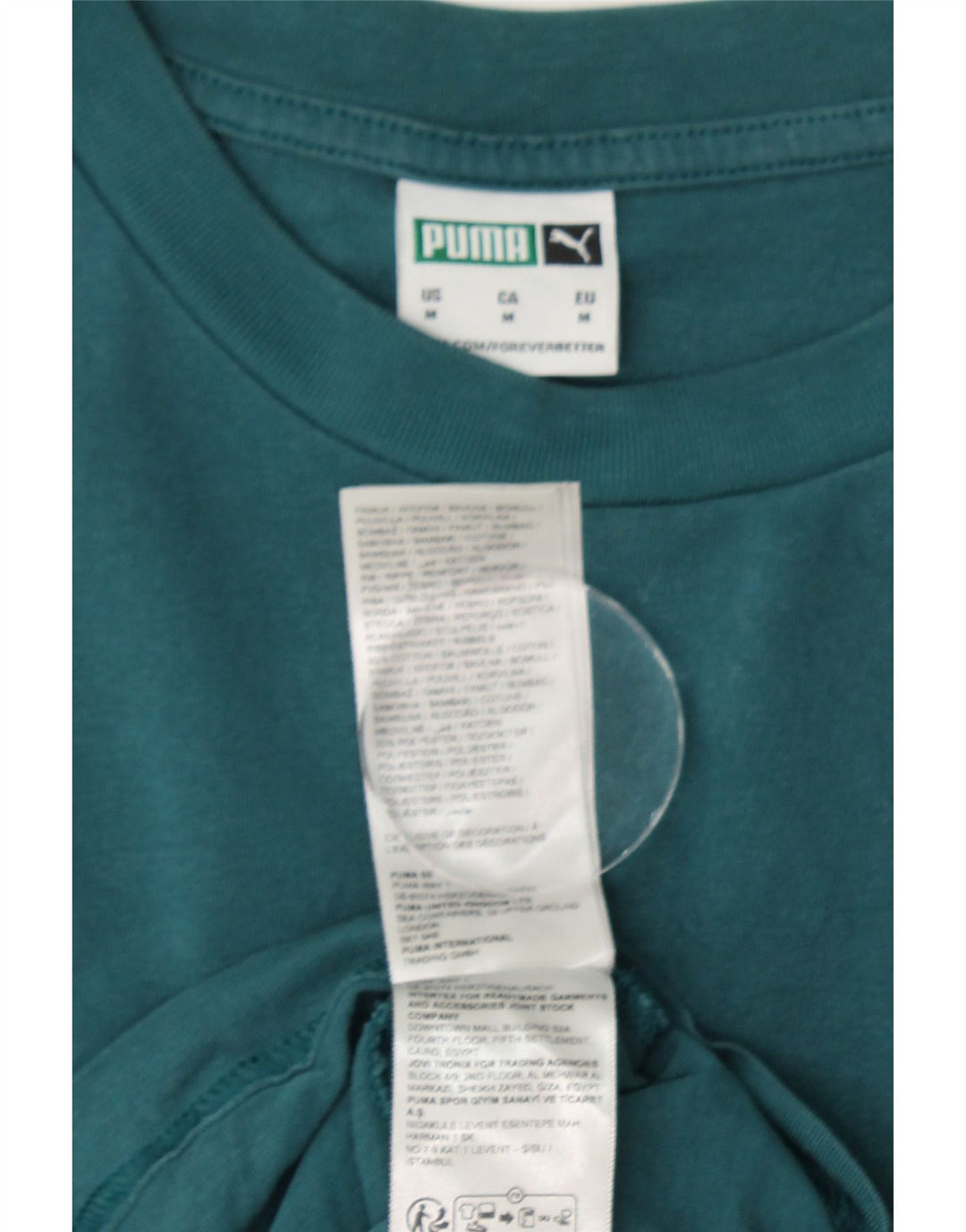 T-shirt grafica da uomo PUMA Top in cotone verde medio