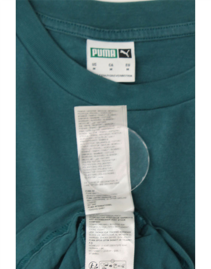 T-shirt grafica da uomo PUMA Top in cotone verde medio