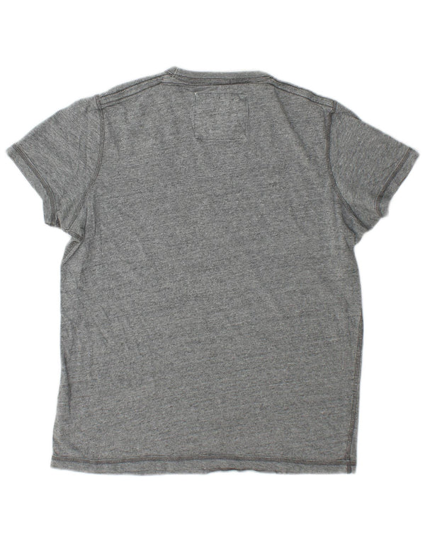 T-shirt grafica da uomo Abercrombie & Fitch in cotone grigio medio