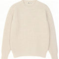 Maglione maglione girocollo da uomo Zara in poliestere bianco medio