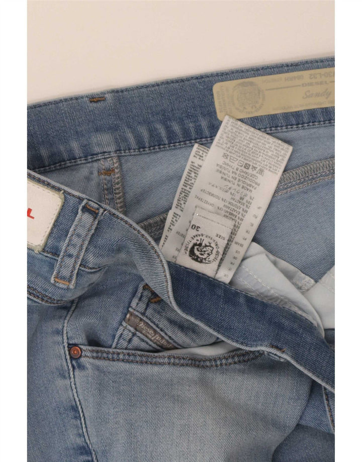 Diesel Uomo Sandy Regular Slim Jeans Dritti W30 L32 Cotone Blu