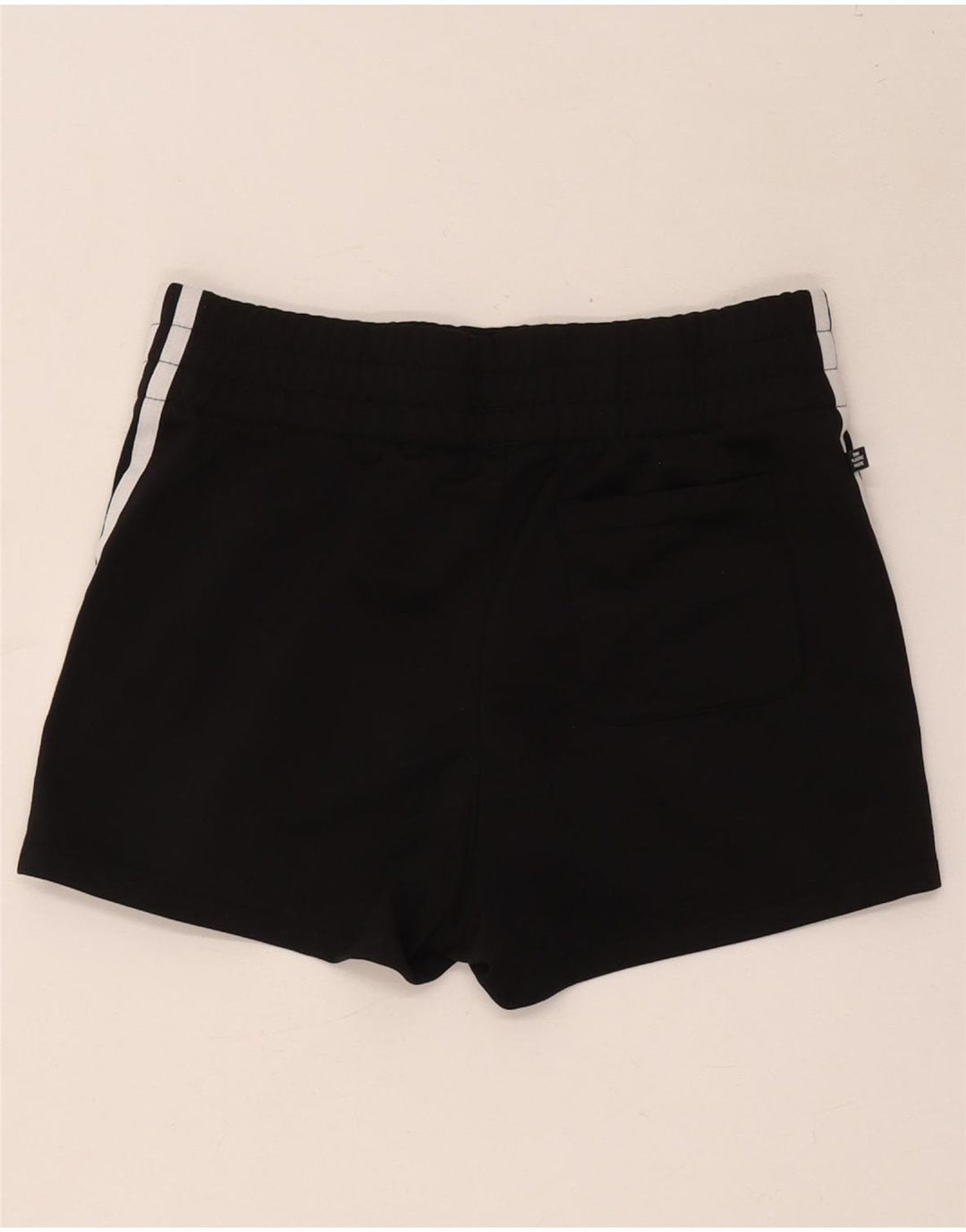 Pantaloncini sportivi Adidas da donna UK 4/6 XS poliestere nero
