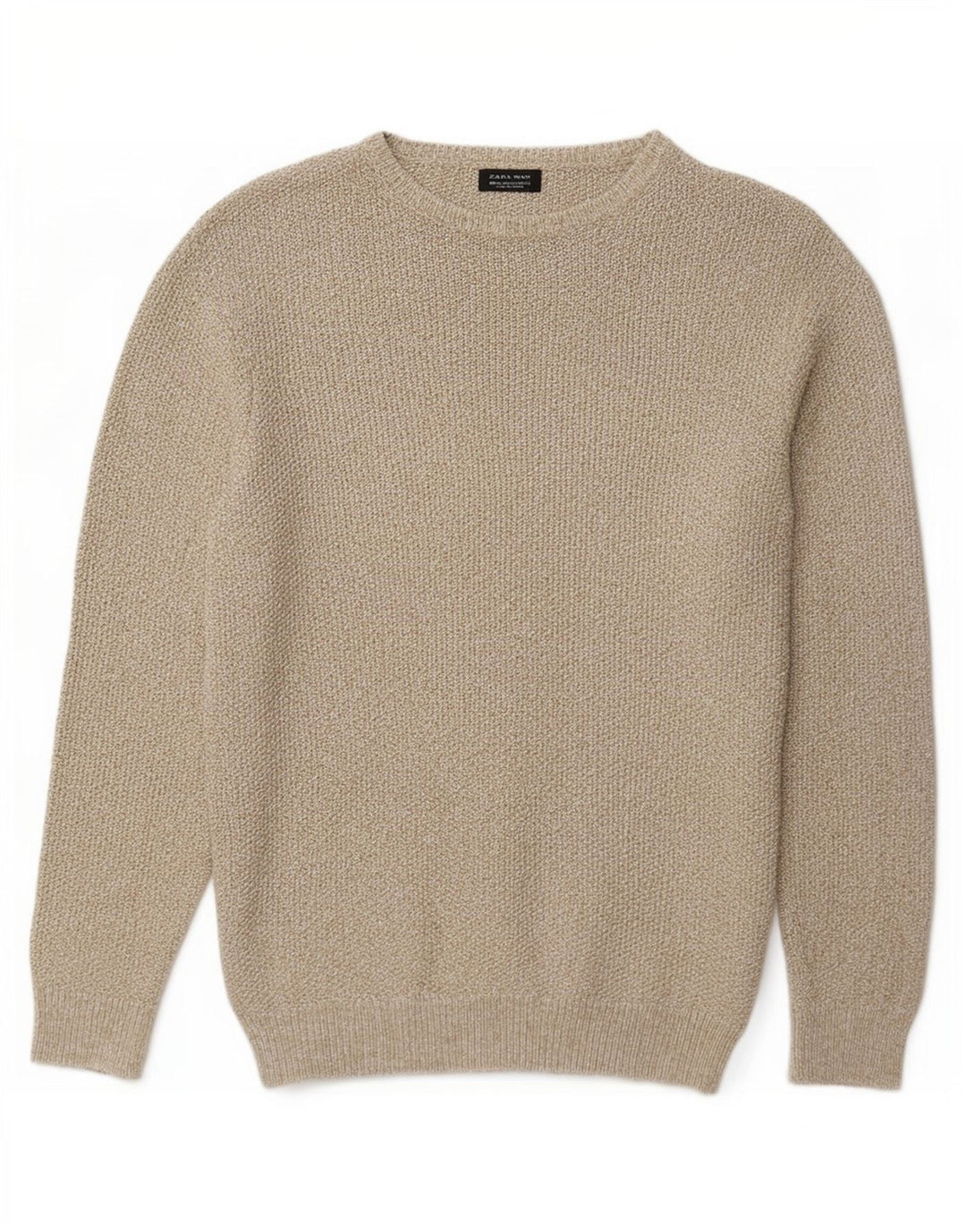 Maglione Zara da uomo con scollo a barca XL grigio screziato
