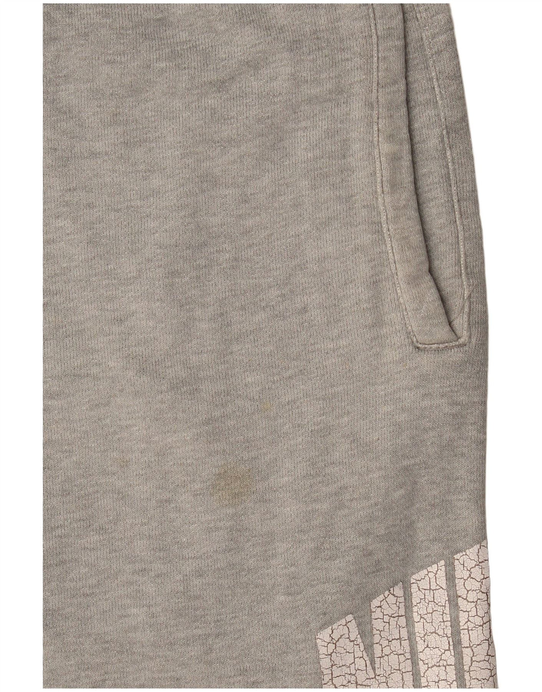 Pantaloncini sportivi Nike da uomo con grafica in cotone grigio medio