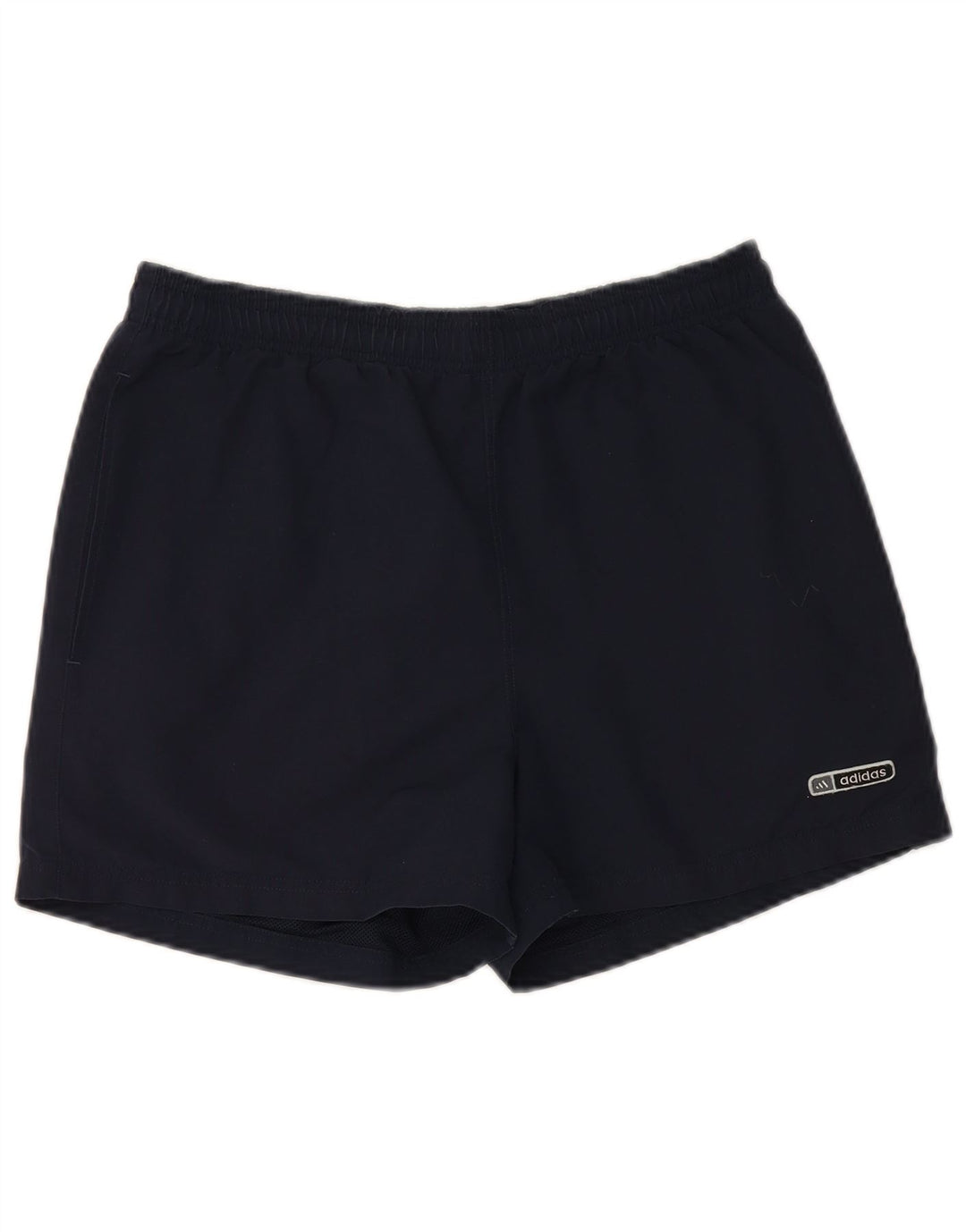 Pantaloncini sportivi da uomo Adidas medi in poliestere blu navy