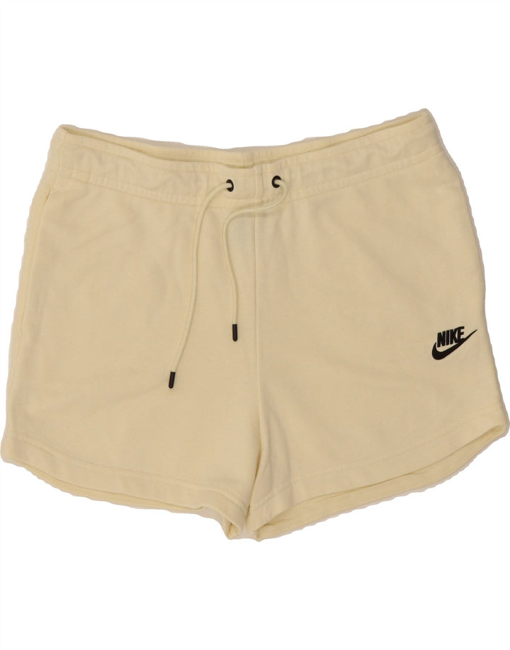 NIKE Womens Sport Shorts UK 14 Medium Off White Cotton Vintage Nike and Second-Hand Nike from Messina Hembry 