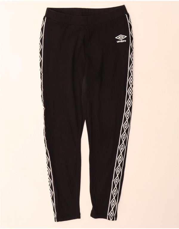 Leggings grafici da donna Umbro UK 12 cotone nero medio