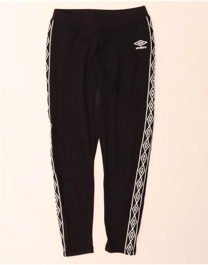 Leggings grafici da donna Umbro UK 12 cotone nero medio