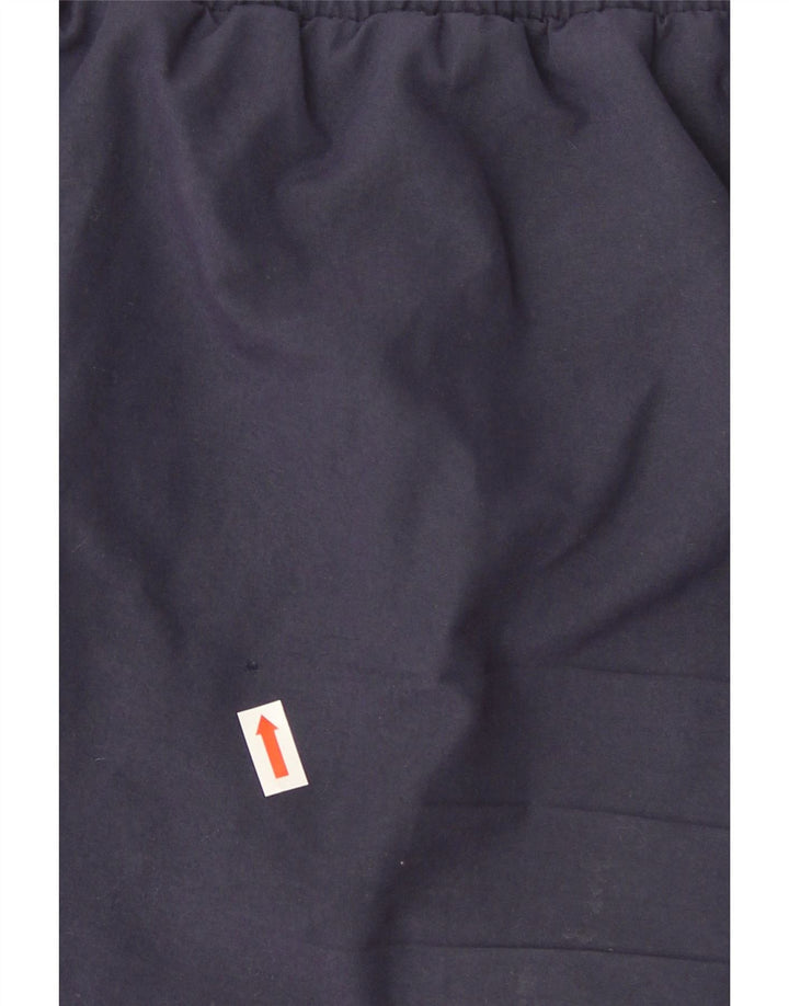 Pantaloncini sportivi da uomo Adidas Medi in poliestere color block blu navy