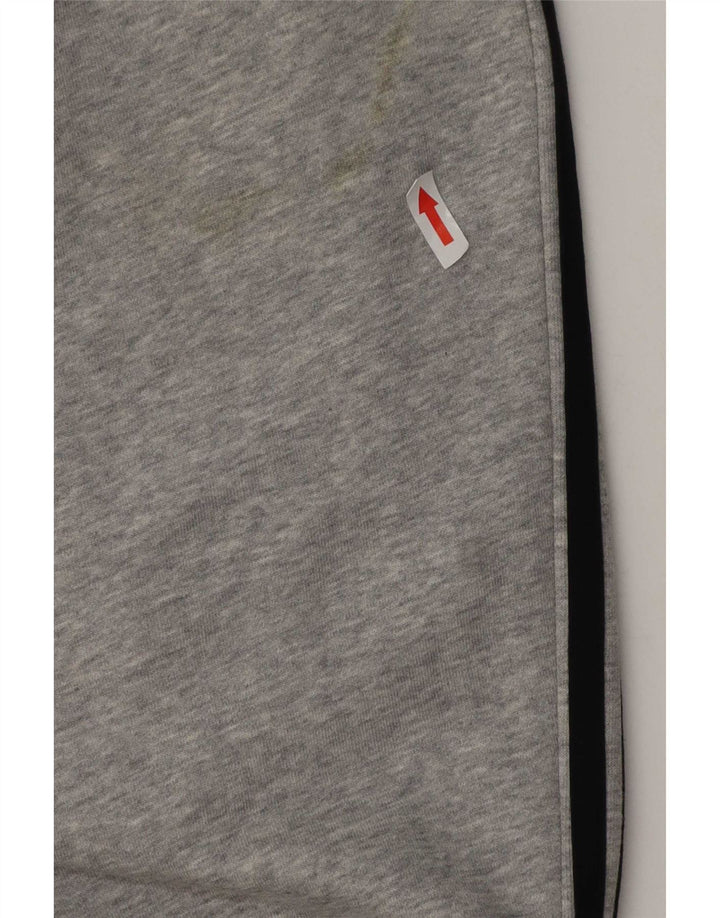 Pantaloni da tuta da uomo Adidas in cotone grigio medio