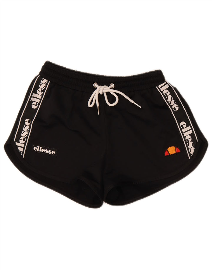 Pantaloncini sportivi grafici da donna Ellesse UK 8 piccoli neri