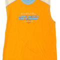 Canotta grafica da uomo Champion 2XL Cotone color block arancione