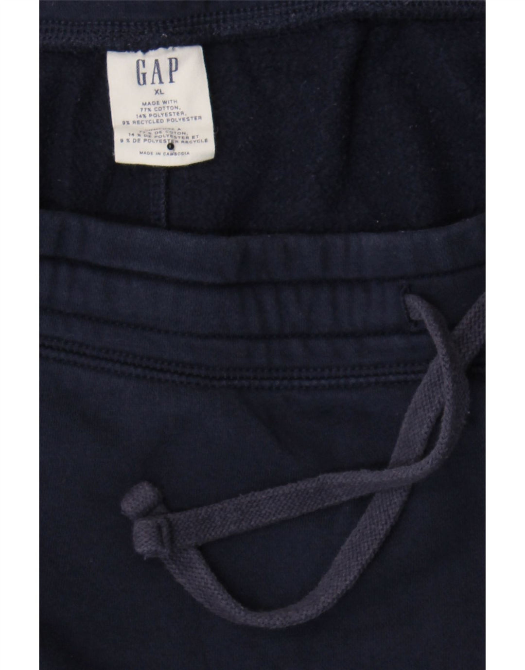 GAP Mens Tracksuit Trousers XL Navy Blue Cotton Vintage Gap and Second-Hand Gap from Messina Hembry 