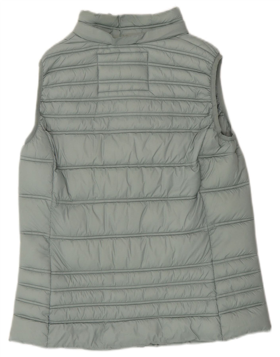 ABBIGLIAMENTO CREW Gilet imbottito da donna UK 10 piccolo nylon verde
