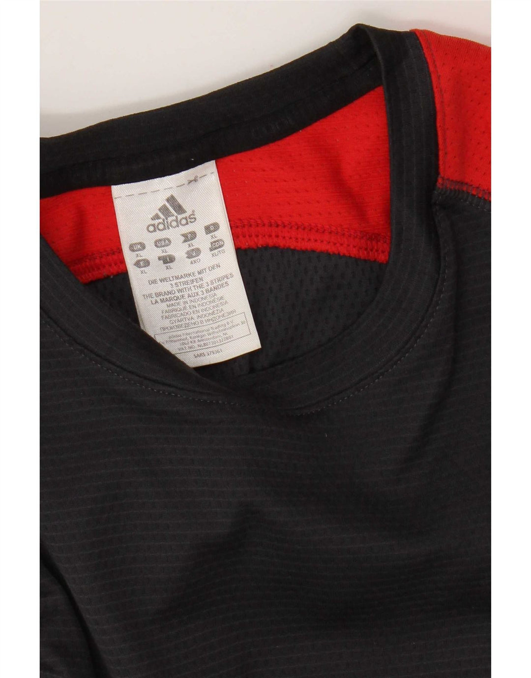 Maglia Adidas da uomo a maniche lunghe XL in poliestere color block grigio