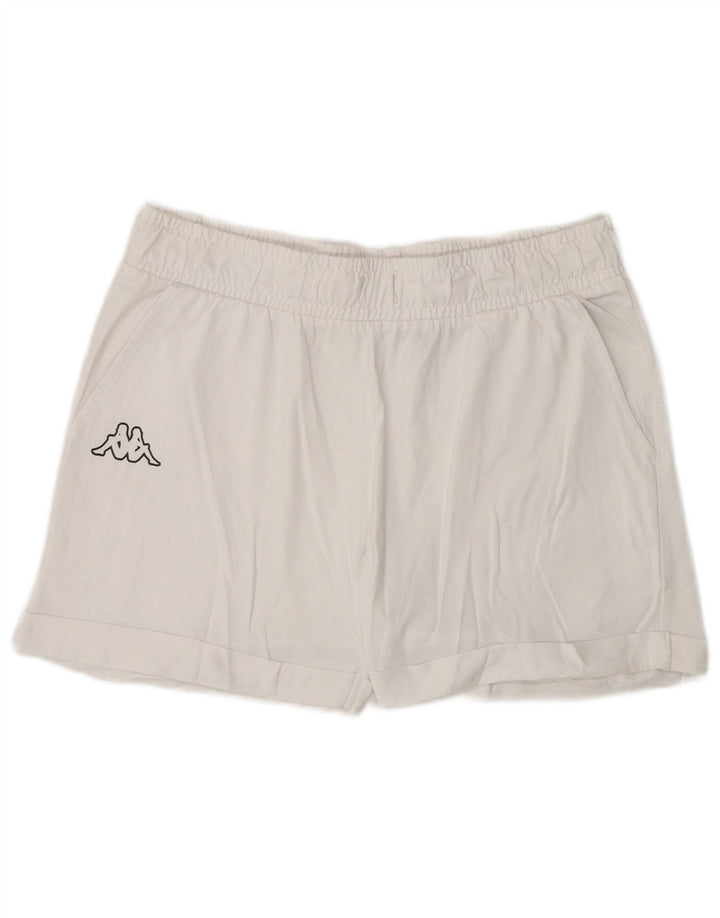 Pantaloncini sportivi Kappa da donna UK 14 grandi bianchi