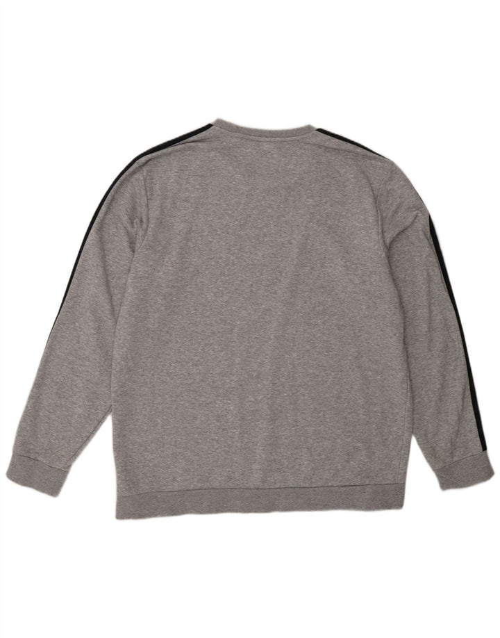 Felpa da uomo Adidas Jumper XL in cotone chiazzato grigio