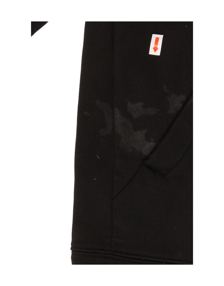 Felpa con cappuccio da uomo The North Face con zip e collo, grande, in poliestere nero