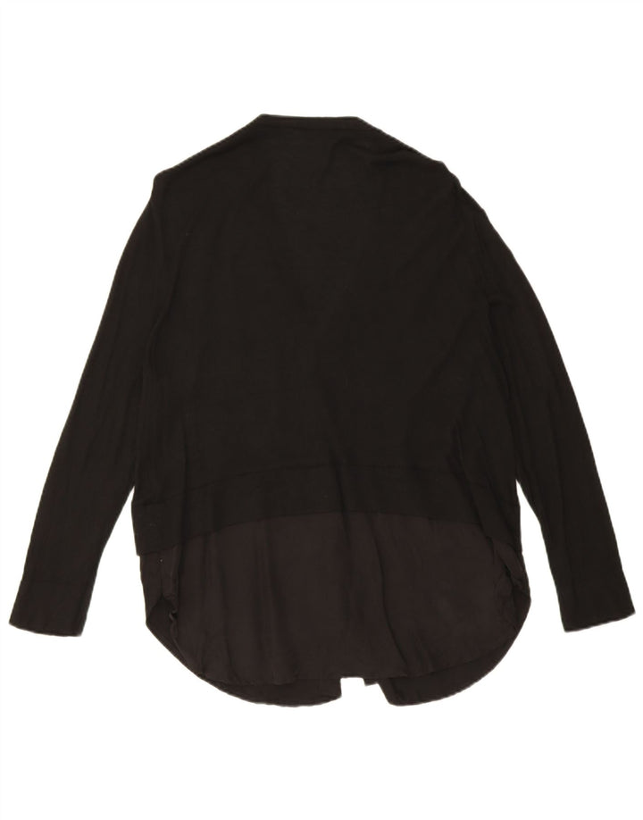 Maglione cardigan da donna Zara UK 14 medio nero cupro
