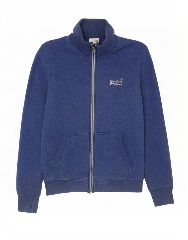 Giacca da ginnastica da uomo Superdry piccola in cotone blu